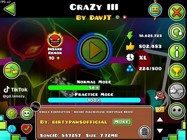 Crazy III..... я просто crazy #geometrydash #GD | crazy 3