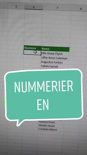 Schnell nummerieren #excel #exceldeutsch