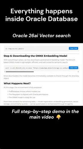 Oracle 26ai - Vector Search - DB setup #oracle26ai #onnx #vectorsearch #oracledatabasetutorial
