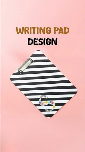 Writing Pad Design ✍️✨ | DIY Notebook Cover Idea | Easy Paper Craft #Shorts