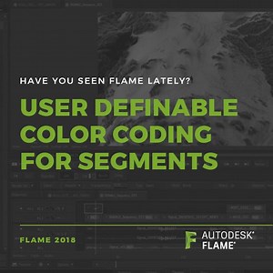 12 reactions | Have you seen Flame lately? The latest release adds the ability to change the default color of segments in the timeline and create customized color segments. Plus, artists are now able to hide and show selected segments in the timeline. | Autodesk Flame | Facebook