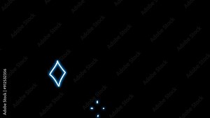 Neon Element animation showing a collection of sparkling particles appearing