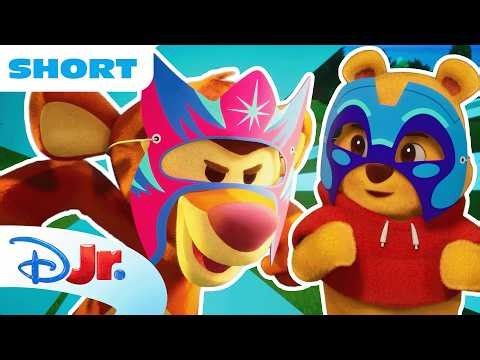 Tigger and Pooh Bear Pretend to Be Superheroes! 🐯💛 | Playdate with Winnie the Pooh | ‪@disneyjr‬