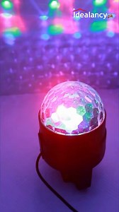 3.3K views | Rotating LED Disco Light Turn any room into a party with this vibrant rotating LED disco light. Perfect for celebrations and fun gatherings! #DiscoLight #PartyVibes #LEDLight #RotatingLight | Idealancy | Facebook