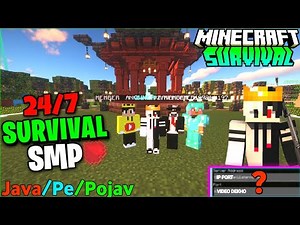 🪵 New Best Survival Public Smp Server For Minecraft 🍕 | Java/Pe/Pojav | 24/7 Online | Free To Join 🥦