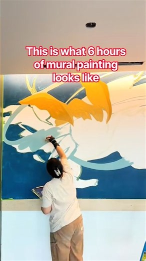 6 hours of mural painting #art