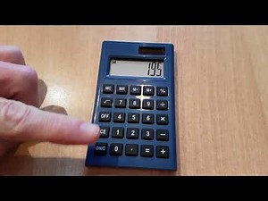 Explanation of memory on a simple calculator - M+ M- MR MC