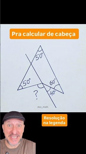 Consegue calcular esse ângulo?