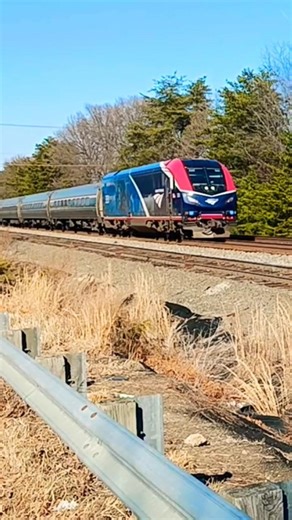 2/28 Amtrak Northeast Regional P155 south at Lorton VA #viral #video #shorts #short #viralvideo
