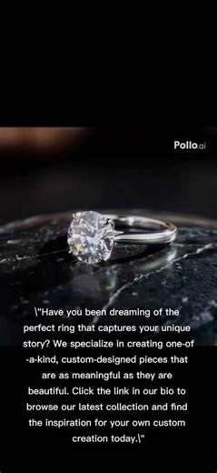​"The ring of your dreams. ✨"