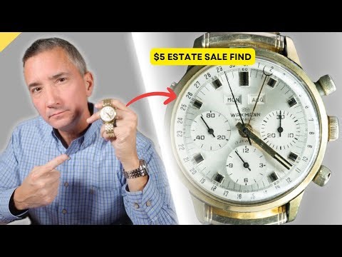 Wakmann Breitling Triple Calendar $5 Estate Sale Find!- Not Working?