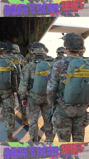 U.S. Paratroopers board a C-17 Globemaster III airborne Training