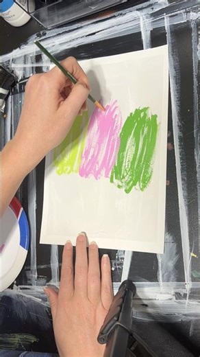 Abstract Art Tutorial with Painting Sounds ASMR