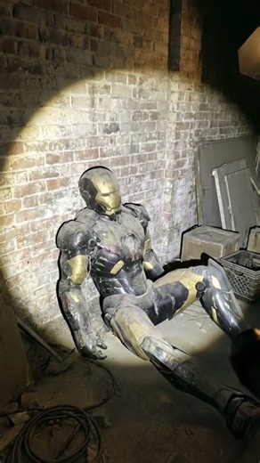 🔥Abandoned Iron Man Suit Found in Old Avengers Studio | Creepy Found Footage POV#ironman​ #avengers​