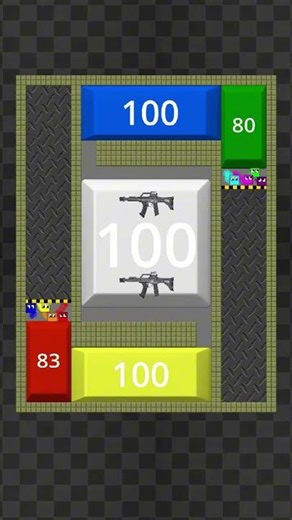 Square Battle Royale⚔️ #battleroyale#squarerace #retrogaming #elonmusk #gaming