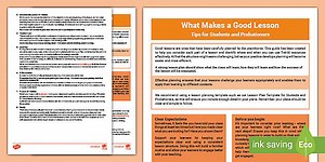 What Makes a Good Lesson?