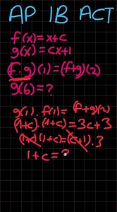 AP IB ACT Function Great Question Solve With Me #math #function