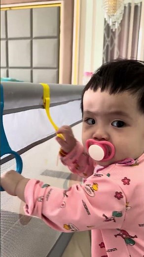 Cute Baby Girl Learns to Stand Up 😍👶 | Precious Milestone Moment That Will Melt Your Heart! 💕 #cute