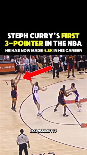 Steph Curry’s FIRST NBA 3-Pointer 👀