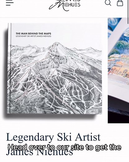 Black Friday is officially here—have you shopped for gifts yet? This week only take buy one book, get one 50% off with code BOGO2025. This book is the perfect gift for the skier who has it all, with over 200 ski maps by one legendary artist! | James Niehues | Facebook