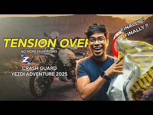 Zana Crash Guard for Yezdi Adventure 2025 | Why I Waited 2 Months | Real User Experience |