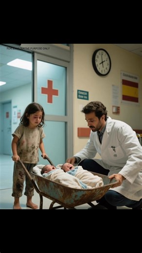 “My Mom’s Been Asleep for Three Days”: A 7-Year-Old Girl Pushed a Wheelbarrow for Miles to Save Her Baby Twins — and What Happened Next Left Everyone Speechless. “My mom’s been asleep for three days.” The emergency room went silent for a second. Then the automatic doors slid open, and there she was— a tiny girl, no more than seven, pushing a rusty wheelbarrow with all her strength. Her face was streaked with dirt and tears. Her small arms trembled under the weight. Inside the wheelbarrow lay two