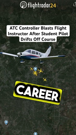 ATC Controller Blasts Flight Instructor After Student Pilot Drifts Off Course