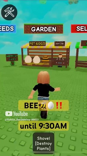 BEE🐝🥚‼️ #roblox #growagarden #hatching #lucky | Random Guyy