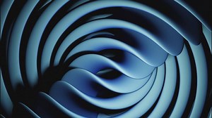 Slow moving blue background. Design. Twisted strips of small size slowly moving in different directions in abstraction.