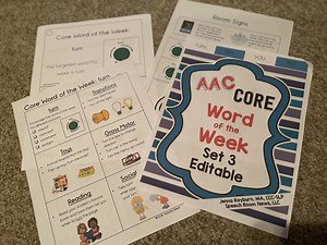Scheduling A Core Word of The Week - The Autism Helper