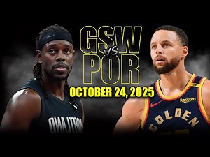 Golden State Warriors vs Portland Trail Blazers Full Game Highlights - October 24, 2025 | NBA Season