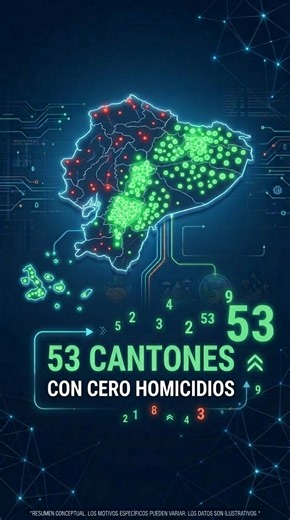 Mientras gran parte del país registraba cifras históricas de violencia, algunos territorios quedaron fuera del mapa de los homicidios, en 2025. Esto no significa que sean 'islas de paz'. En muchos casos refleja cómo funciona la geografía del crimen en Ecuador: la violencia se concentra donde hay rutas, mercados y disputas por el control del territorio. Cuando un cantón no es estratégico para esas economías, la letalidad puede desaparecer… aunque otros tipos de presión criminal sigan presentes. P