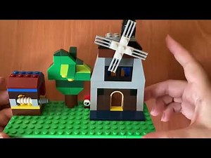 Lego Classic 10696 Ideas: How to Build a Farm - Windmill, Tractor, Well, and Tree (Easy 720p Tutoria