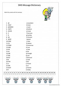 SMS Message dictionary