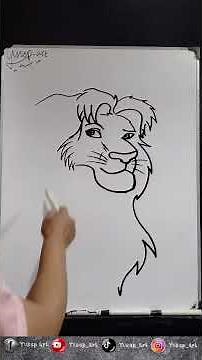 how to draw simba #thelionking #disney #art #howtodraw