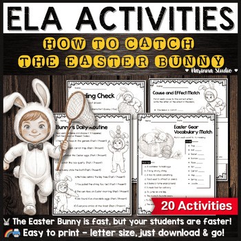 How to Catch the Easter Bunny Activities | ELA Reading & Writing Worksheets