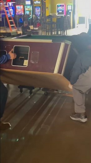 How NOT to move a pool table.