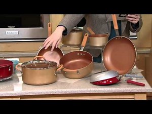 CooksEssentials 9-Piece Cookware Set w/ Color Smart Nonstick on QVC