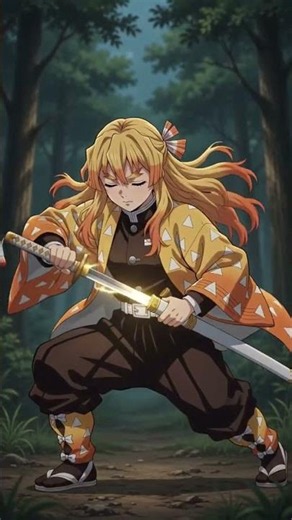 "What If Zenitsu Was a Girl? ⚡ Demon Slayer Alternate Universe" #demonslayer
