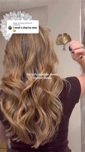 Meg | sorry this took so long to post! Full tutorial!! #hairtutorial #roundbrush #curlyhairtutorial #airwrap #dyson | Instagram