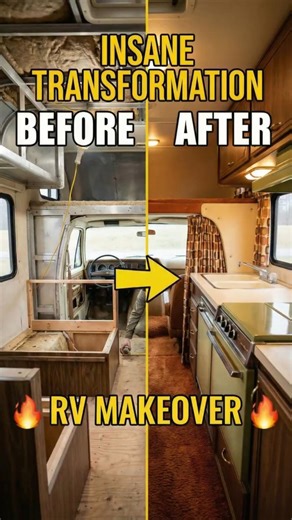 🚐This Rusted RV Was Unrecognizable—Until Now #transformation #timelapse #restoration
