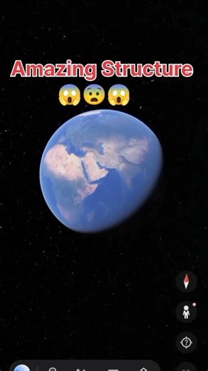 Amazing Structure View on Google Earth #shorts #googleearth #mapmystery