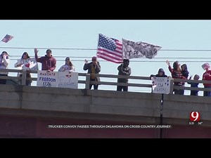 Trucker Convoy Passes Through Oklahoma On Cross-Country Journey
