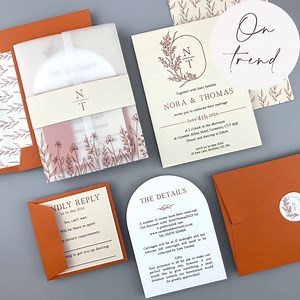 Nora Wedding Invitation - Pure Invitation Wedding Invites