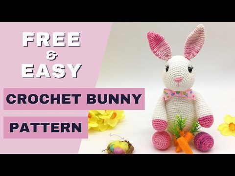 FREE crochet bunny pattern | Easy crochet rabbit pattern | How to crochet Amigurumi bunny tutorial