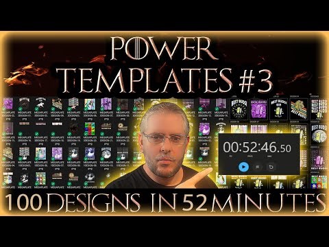 Power Templates #3: Tshirt Designs in 52 Minutes!!! (Not Clickbait) Photoshop, Amazon, Etsy
