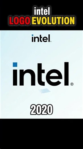 Evolution of intel Logo #intel #tech #technology #logohistory #techhistory #evolution #shorts