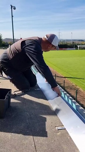 Traufblech montieren für Flachdächer