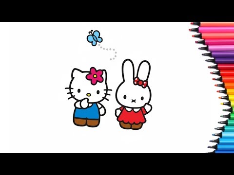 How to Draw Hello Kitty And Her Friends || Easy Drawing for kids And Toddlers @HelloKittyandFriends
