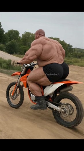 400 Pound Bodybuilder Rides Dirt Bike Adventure